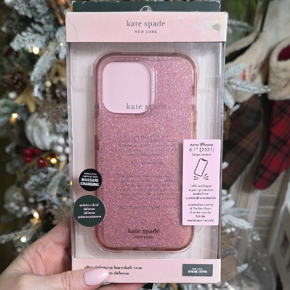 Kate Spade Rose Glitter iPhone Case